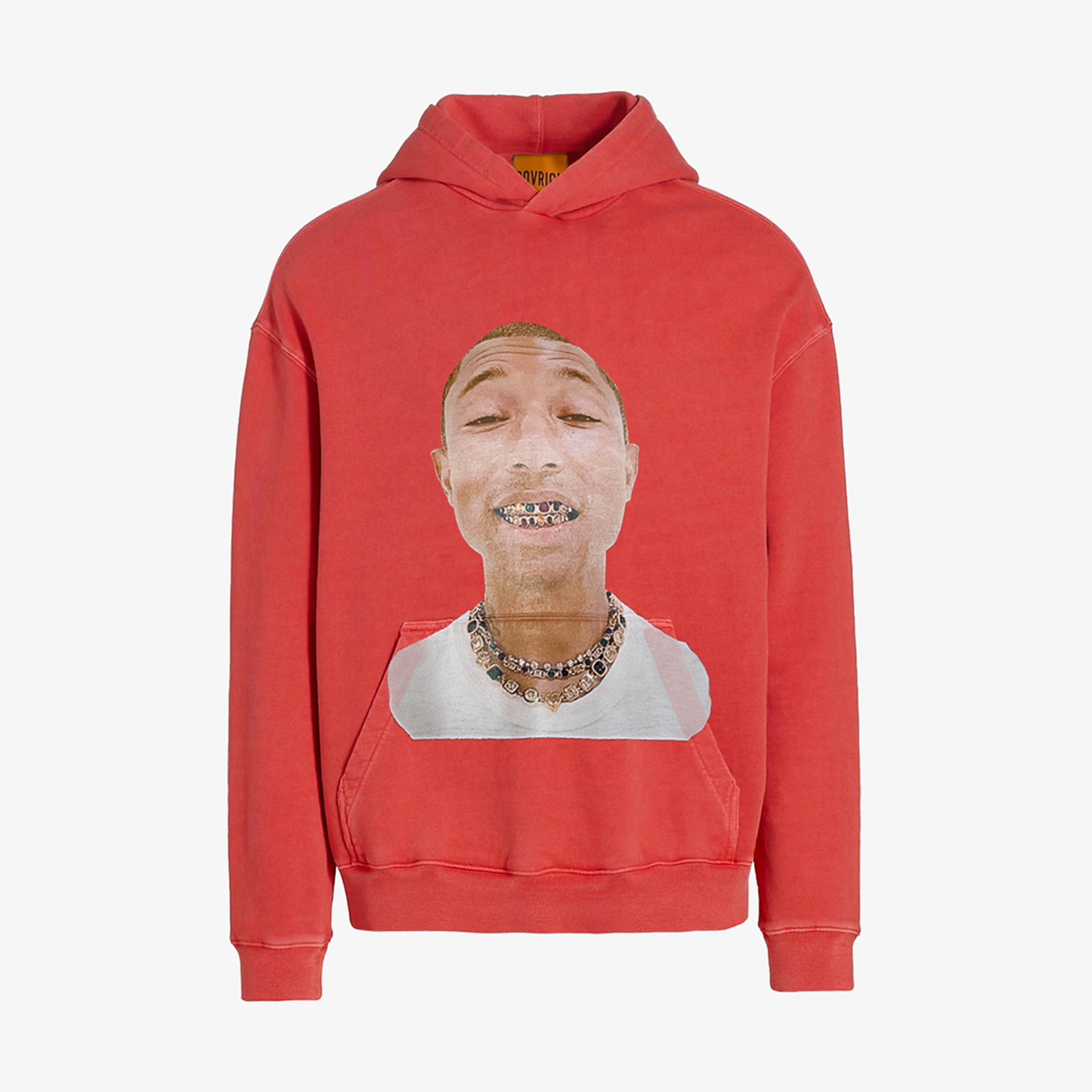 Red Cotton fleece pharrell hoodie